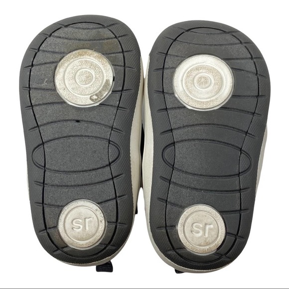 Baby Surprize by Stride Rite Aster Boots - Gray Red White Easy On Size 4M - Picture 7 of 9